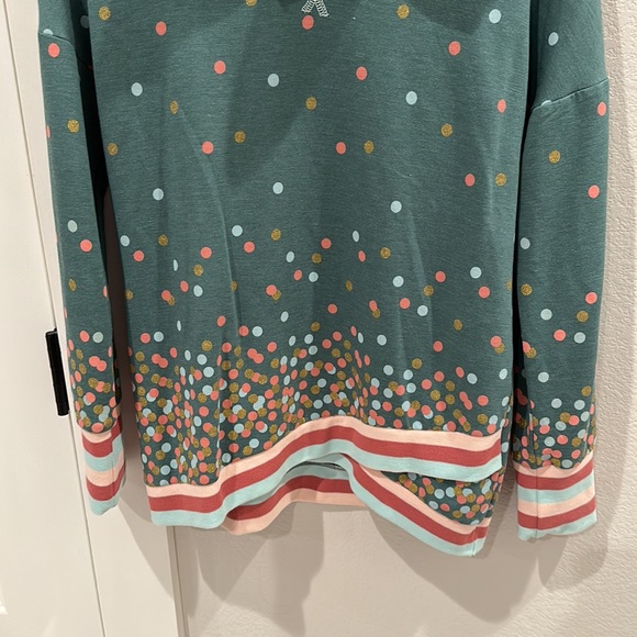 EUC Girls Matilda Jane Confetti Dot Hoodie Sweatshirt Size 14 Teen Tween Girls - Picture 4 of 7
